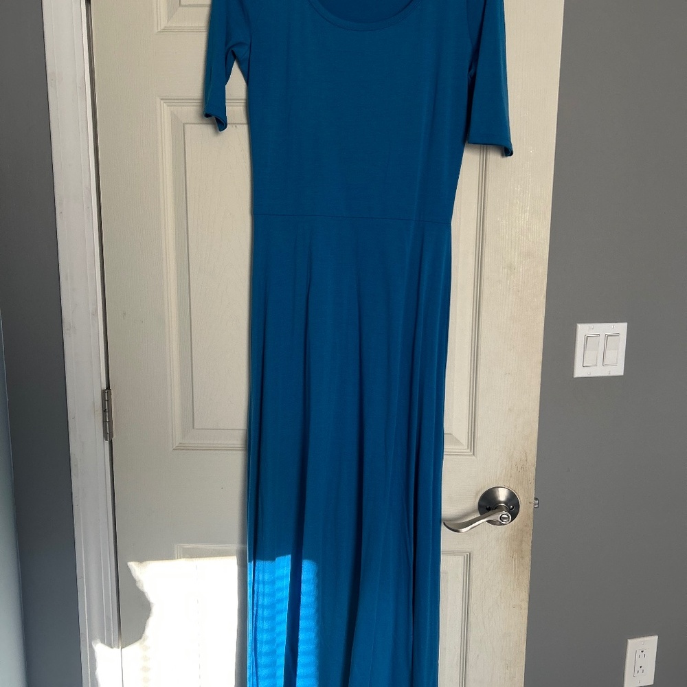 Blue maxi dress